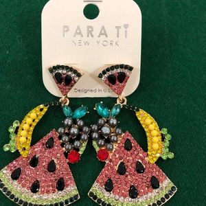 Rhinestone earrings